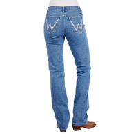 Wrangler Womens Austin Q-Baby Jeans (XCP2250104) Faded Blue