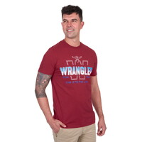 Wrangler Mens Wesley S/S Tee (X5S1557387) Red
