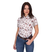 Wrangler Womens Celeste S/S Shirt (X5S2132436) Egret