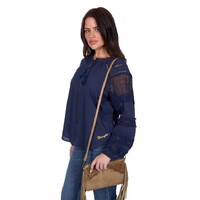 Wrangler Womens Tamara L/S Blouse (X5S2513443) Navy