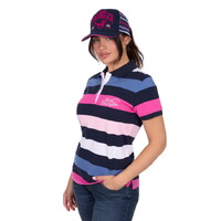 Wrangler Womens Whitney Polo (X5S2565412) Navy/Pink