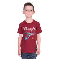 Wrangler Boys Darren S/S Tee (X5S3557388) Red