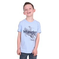 Wrangler Boys Lance S/S Tee (X5S3557393) Light Blue