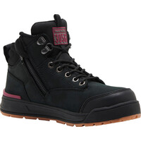 Hard Yakka Womens 3056 Side Zip Boots (Y60245) Black