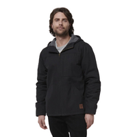 Hard Yakka Mens Heritage Canvas Hooded Jacket (Y06744) Black [SD]