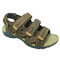 Solar Sports Mens Cairns Leather Sandals (Cairns) Brown
