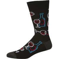 Bamboozld Mens Red Wine Bamboo Socks (BBS19REDWINER) Black 7-11