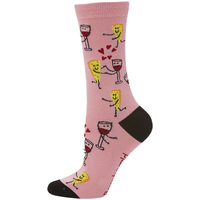 Bamboozld Socks Womens Best Friends Bamboo Socks (BBW22BESTIESW) Pink 2-8
