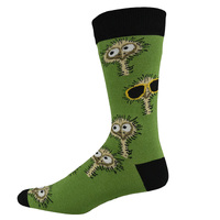 Bamboozld Mens Emu Bamboo Socks (BBS18EMUR) Green 7-11