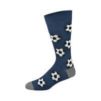 Bamboozld Socks Mens Soccer Bamboo Socks (BBS19SOCCERR) Navy 7-11