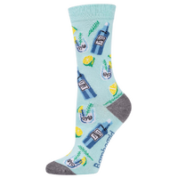 Bamboozld Socks Womens Gin Tonic Cocktail Bamboo Socks (BBW25GINW) Mint 2-8