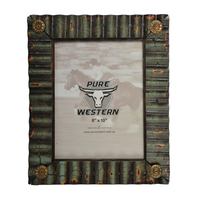 Pure Western Shotgun Shell Corrugated Iron Picture Frame 8X10" (P1S1942GFT) Assorted