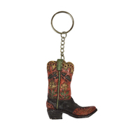 Pure Western Boot Butterfly and Flower Keychain (P1S1975GFT) Assorted