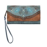 Pure Western Ebony Wallet (P2W2939WLT) Brown/Blue