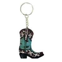 Pure Western Boot Turquoise Keychain (P3S1934GFT)