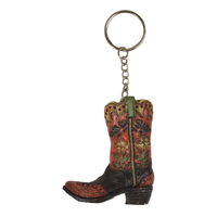 Pure Western Boot Butterfly Flower Keychain (P3S1936GFT)