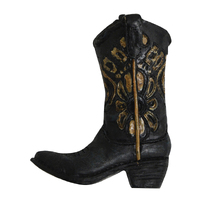 Pure Western Boot Black Flower Magnet (P3S1942GFT)