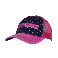 Pure Western Unisex Sybil Trucker Cap (P4W2950CAP) Pink/Navy OSFM [SD]