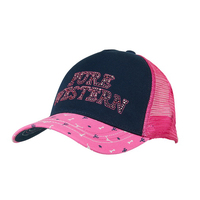 Pure Western Childrens Sybil Trucker Cap (P4W5946CAP) Pink/Navy OSFM [SD]