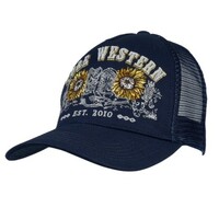 Pure Western Gina High Profile Trucker Cap (P5S2953CAP) Navy OSFM
