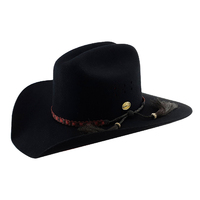 Statesman The Great Divide Fur Felt Hat (21010090) Black