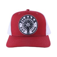Ritemate Unisex Pilbara Established Trucker Cap (RMTC001) Rust Red/White OSFM