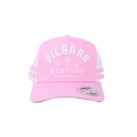Ritemate Unisex Pilbara Classic Trucker Cap (RMTC003) Pink/White OSFM