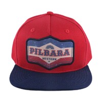 Ritemate Unisex Pilbara Oil Can Cap (RMTC005) Rust Red/Navy Peak OSFM