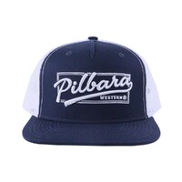 Ritemate Unisex Pilbara Game Day Trucker Cap (RMTC004) Navy/White OSFM