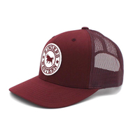 Ringers Western Signature Bull Trucker (171120006) Burgundy w Burgundy/White Patch