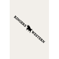 Ringers Western RW Small Die Cut Sticker (172124002) Black