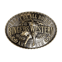 Ringers Western Unisex Talon Belt Buckle (722099RW) Antique Brass One Size [GD]