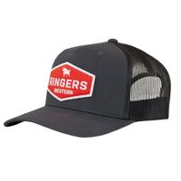 Ringers Western Scotty Trucker Cap (722031RW) Charcoal/Red OSFM [GD]