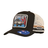 Ringers Western Mud Sweat Beers Deep Fit Trucker Cap (424032RW) Black OSFM