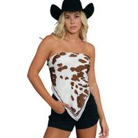 Ringers Western Womens Daisy Scarf (723127RW) White/Tan OSFM