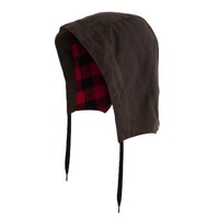 Swanndri Mens Baxter Oilskin Coat Hood (SW194024H) Brown OSFA