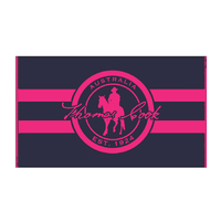 Thomas Cook Unisex Logo Towel (TCP1900TWL) Navy/Pink One Size