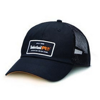 Timberland Pro Mens 6-Panel A.D.N.D. Logo Trucker Cap (A55RK) Black/Black One Size [GD]
