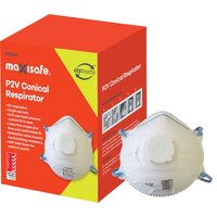 MaxiSafe P2 Conical Respirator With Valve 10 Pack (RES514)