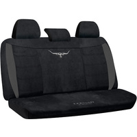 R.M.Williams Longhorn Velour Rear Seat Cover (VLRMW23BX-BLK06) Black