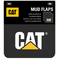CAT Heavy Duty Mud Flaps (MDCATA) Black 26cm x 23cm [SET OF 2]
