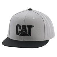 CAT Raised Flat Bill Logo Cap (1120223.10305) Monument