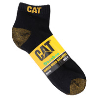 CAT Mens 5 Pack Bamboo Ankle Socks (P000148-016) Black 11-14