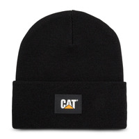 CAT Unisex CAT Label Cuff Beanie (1090026) Black OSFM