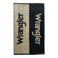 Wrangler Logo Towel (XCP1916TWL) Black/Tan