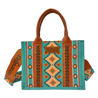 Wrangler Womens South Western Crossbody Bag (X3S2950BAG) Turquoise/Tan