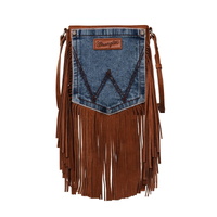 Wrangler Womens Fringe Pocket Crossbody Bag (X4W2957BAG) Tan