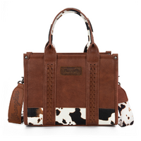 Wrangler Cow Print Crossbody Bag (X5S2955BAG) Dark Tan