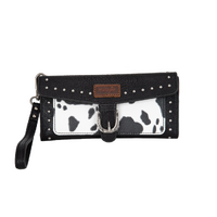 Wrangler Cow Print Wallet (X5S2928WLT) Black