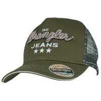 Wrangler Piper High Profile Ponytail Trucker Cap (X5S2942CAP) Olive OSFM